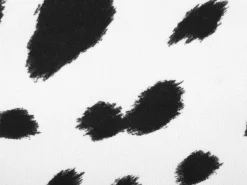 Beliani Elainjakkara Kangas Säilytystila Musta/Valkoinen 60 X 32 Cm Cow Cheap