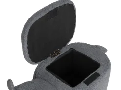 Beliani Elainjakkara Kangas Säilytystila Harmaa 65 X 30 Cm Alpaca Flash Sale