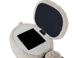 Beliani Elainjakkara Kangas Säilytystila Kermanvalkoinen 55 X 35 Cm Sheep Hot