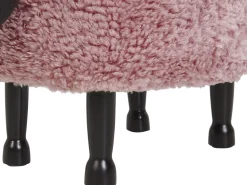 Beliani Elainjakkara Kangas Säilytystila Vaaleanpunainen 55 X 35 Cm Sheep Outlet