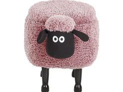 Beliani Elainjakkara Kangas Säilytystila Vaaleanpunainen 55 X 35 Cm Sheep Outlet