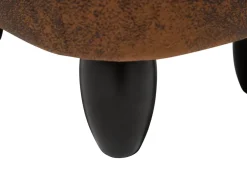 Beliani Elainjakkara Keinonahka Säilytystila Ruskea 32 X 60 Cm Hippo Hot