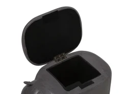 Beliani Elainjakkara Keinonahka Säilytystila Tummanharmaa 60 X 32 Cm Rhino Discount