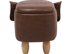 Beliani Elainjakkara Keinonahka Säilytystila Tummanruskea 70 X 32 Cm Elephant Online