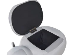 Beliani Elainjakkara Sametti Säilytystila Vaaleanharmaa Coala Flash Sale