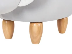 Beliani Elainjakkara Sametti Säilytystila Vaaleanharmaa Coala Flash Sale