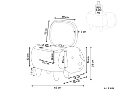 Beliani Elainrahi Ruskea Doggy Online