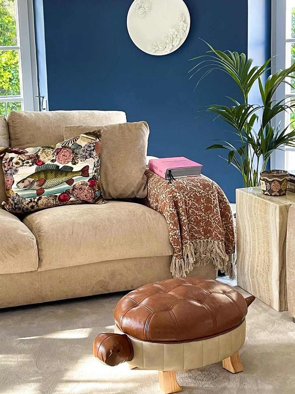 Beliani Elainrahi Ruskea Keinonahkainen Turtle Flash Sale