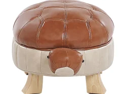 Beliani Elainrahi Ruskea Keinonahkainen Turtle Flash Sale