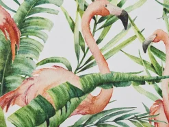 Beliani Flamingokuviollinen Vaihtokangas Puutarhatuoliin 2 Kpl Cine Sale