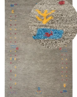 Beliani Gabbeh-Matto Villa Harmaa 160 X 230 Cm Seymen Hot