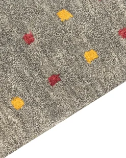 Beliani Gabbeh-Matto Villa Harmaa 160 X 230 Cm Seymen Hot