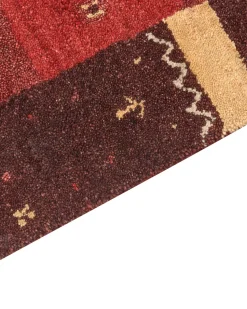 Beliani Gabbeh-Matto Villa Punainen 160 X 230 Cm Sinanli New