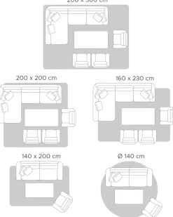 Beliani Gabbeh-Matto Villa Tummansininen 160 X 230 Cm Calti Store