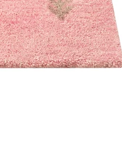 Beliani Gabbeh-Matto Villa Vaaleanpunainen 160 X 230 Cm Yulafi Cheap