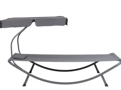 Beliani Harmaa Aurinkotuoli Katoksella Terno Outlet