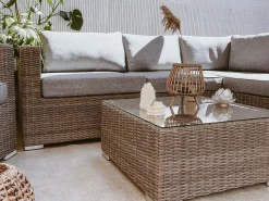 Beliani Harmaa 8-Istuttava Ulkosohvaryhma Pe-Rottingista Xxl Outlet