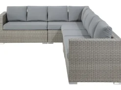 Beliani Harmaa 8-Istuttava Ulkosohvaryhma Pe-Rottingista Xxl Outlet