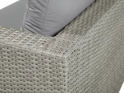 Beliani Harmaa 8-Istuttava Ulkosohvaryhma Pe-Rottingista Xxl Outlet