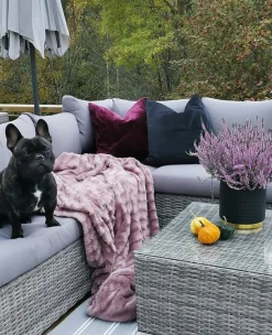 Beliani Harmaa 8-Istuttava Ulkosohvaryhma Pe-Rottingista Xxl Outlet