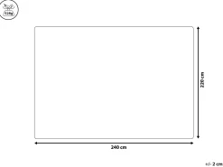 Beliani Harmaa Kohokuvioitu Paivapeitto 220 X 240 Alamut Cheap