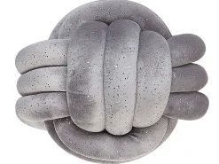 Beliani Harmaa Samettinen Solmutyyny Kimalteella O 30 Cm Malni Sale