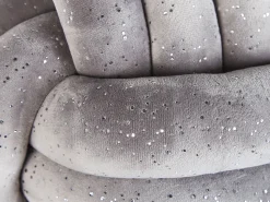 Beliani Harmaa Samettinen Solmutyyny Kimalteella O 30 Cm Malni Sale