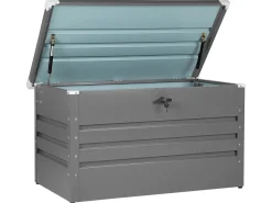 Beliani Harmaa Teraksinen UlkoSäilytyslaatikko 100 X 60 Cm Cebrosa Clearance