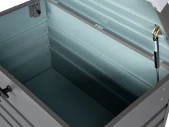 Beliani Harmaa Teraksinen UlkoSäilytyslaatikko 100 X 60 Cm Cebrosa Clearance