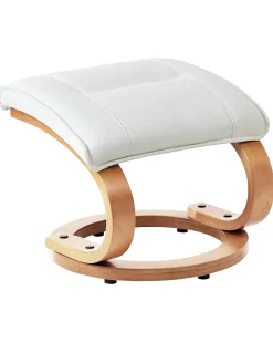 Beliani Hierontatuoli Jalkatuella Keinonahka Beige Majestic Sale