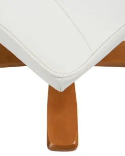 Beliani Hierontatuoli Jalkatuella Keinonahka Kermanvalkoinen Relaxpro Store