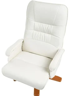 Beliani Hierontatuoli Jalkatuella Keinonahka Kermanvalkoinen Relaxpro Store