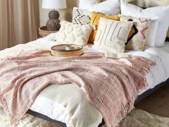 Beliani Huopa Akryyli Ruskea/Valkoinen 125 X 150 Cm Deurali Online