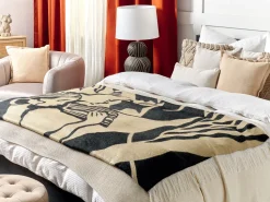 Beliani Huopa Beige/Musta 130 X 170 Cm Kudiya Online