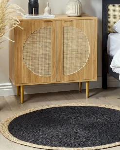 Beliani Huopa Beige/Musta 130 X 170 Cm Kudiya Online