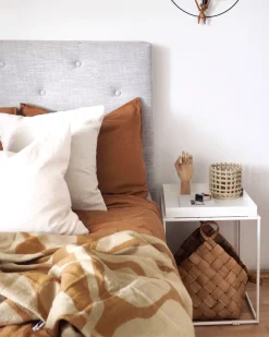 Beliani Huopa Beige/Oranssi 130 X 170 Cm Bangre Flash Sale