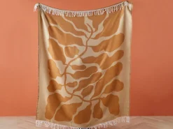 Beliani Huopa Beige/Oranssi 130 X 170 Cm Bangre Flash Sale