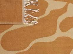 Beliani Huopa Beige/Oranssi 130 X 170 Cm Bangre Flash Sale