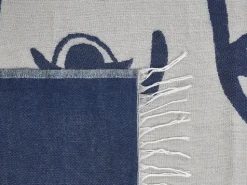 Beliani Huopa Beige/Sininen 130 X 170 Cm Halede Cheap