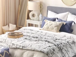 Beliani Huopa Kangas Harmaa 150 X 200 Cm Kosi Flash Sale