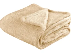 Beliani Huopa Kangas Hiekanruskea 125 X 150 Cm Namdu Sale