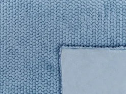 Beliani Huopa Kangas Sininen 200 X 220 Cm Bjas Flash Sale