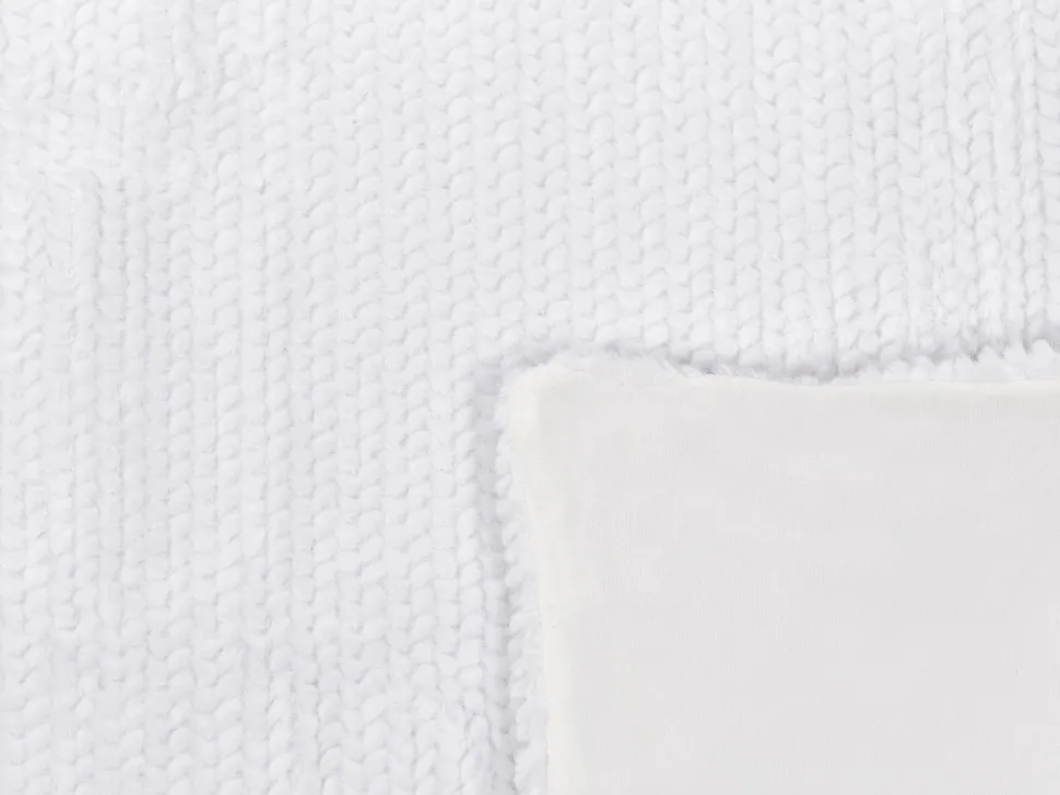 Beliani Huopa Kangas Valkoinen 200 X 220 Cm Bjas Flash Sale