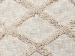 Beliani Huopa Puuvilla Beige 130 X 180 Cm Guna Best