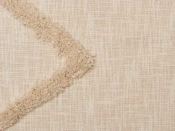 Beliani Huopa Puuvilla Beige 130 X 180 Cm Jaunpur Flash Sale