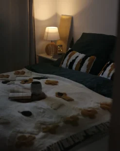 Beliani Huopa Puuvilla Beige/Keltainen 130 X 180 Cm Adoni Shop