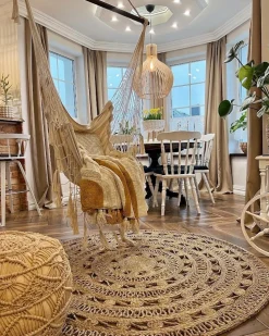 Beliani Huopa Puuvilla Beige/Oranssi 130 X 180 Cm Mathura Store