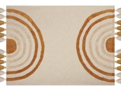 Beliani Huopa Puuvilla Beige/Oranssi 130 X 180 Cm Mathura Store