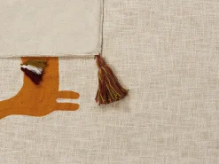 Beliani Huopa Puuvilla Beige/Oranssi 130 X 180 Cm Khandwa Shop