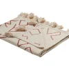 Beliani Huopa Puuvilla Beige/Punainen 130 X 180 Cm Bhiwani Best